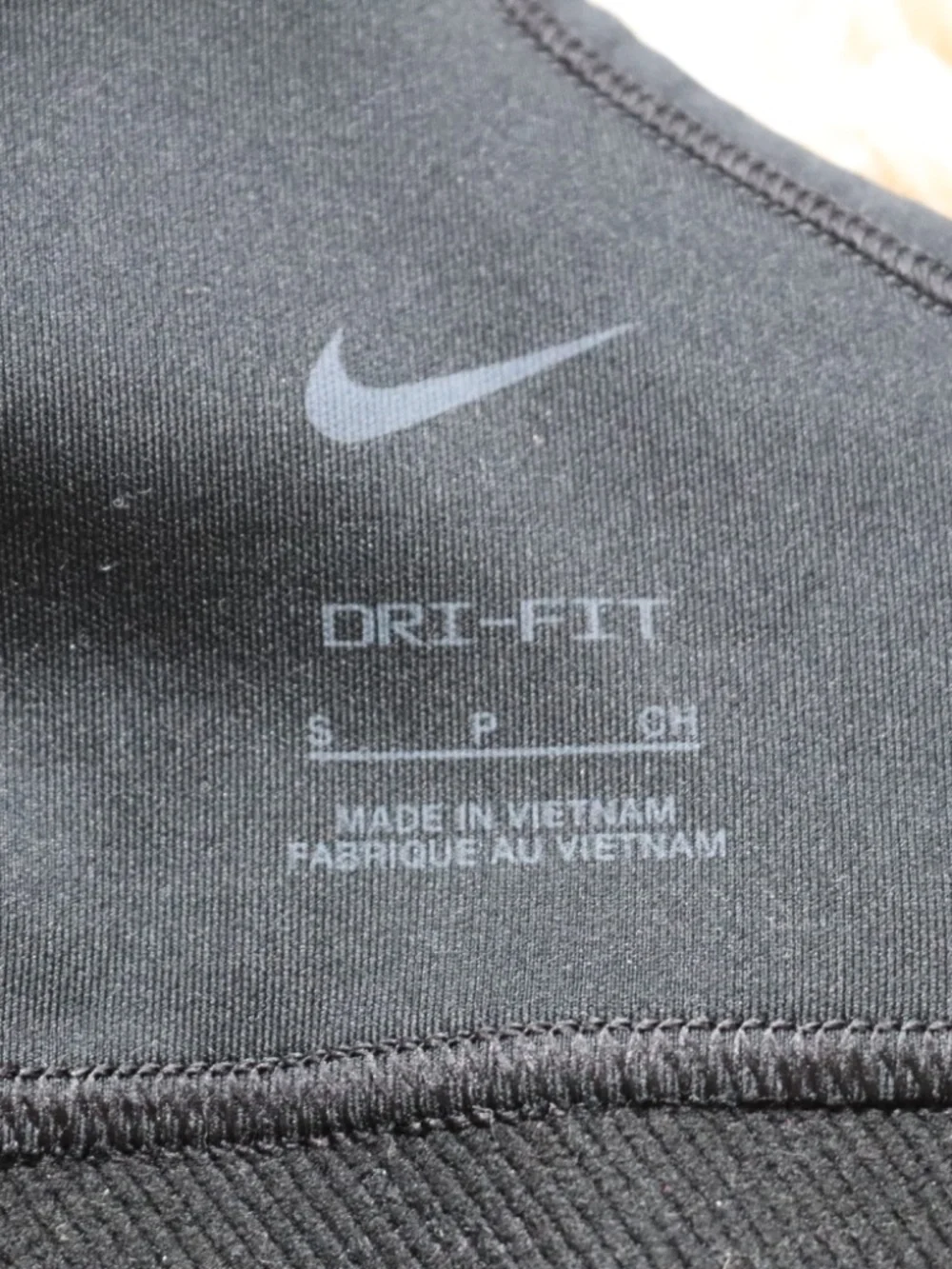 Nike Big Kids' (Girls') Sports Bra Racer Back Color Black Size Small - Picture 6 of 6